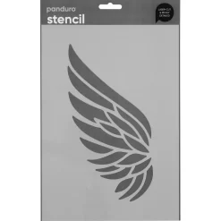 Panduro Design Schablon A4 , stencil med en stor vinge