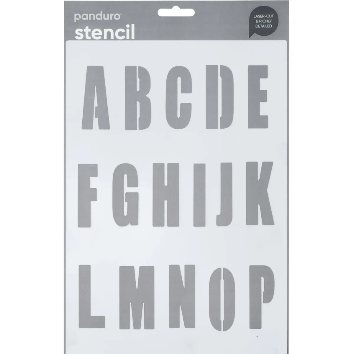 Panduro Design Schablon bokstäver A-Ö 2 ark | Schabloner