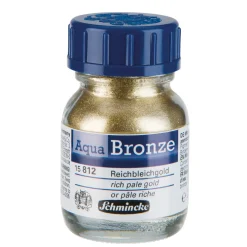 Schmincke Aqua Bronze, vattenlösligt metallicpulver 20 ml, Rich Pale Gold 15 812 | Övriga Färger