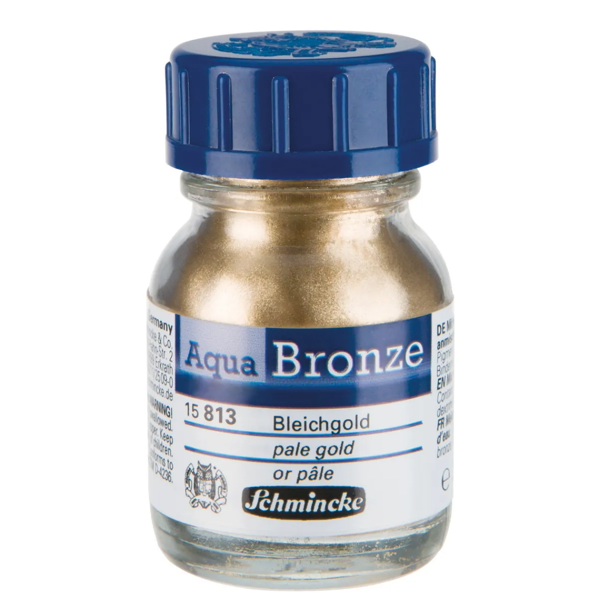 Schmincke Aqua Bronze, vattenlösligt metallicpulver 20 ml, Pale Gold 15 813 | Övriga Färger