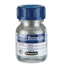 Schmincke Aqua Bronze, vattenlösligt metallicpulver 20 ml, Silver 15 815 | Övriga Färger