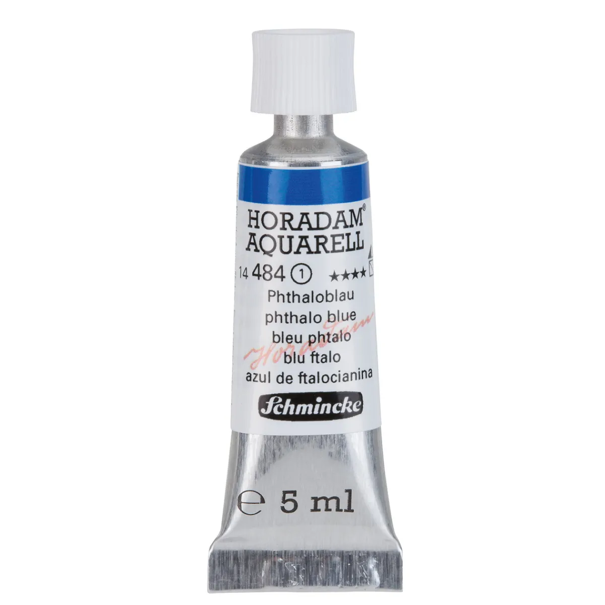 Schmincke Horadam akvarellfärg 5 ml – Phthalo blue 484 | Akvarell- & Vattenfärger