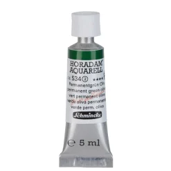 Schmincke Horadam akvarellfärg 5 ml – Permanent green olive 534 | Akvarell- & Vattenfärger