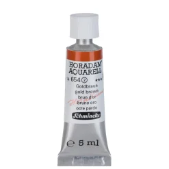 Schmincke Horadam akvarellfärg 5 ml – Gold brown 654 | Akvarell- & Vattenfärger