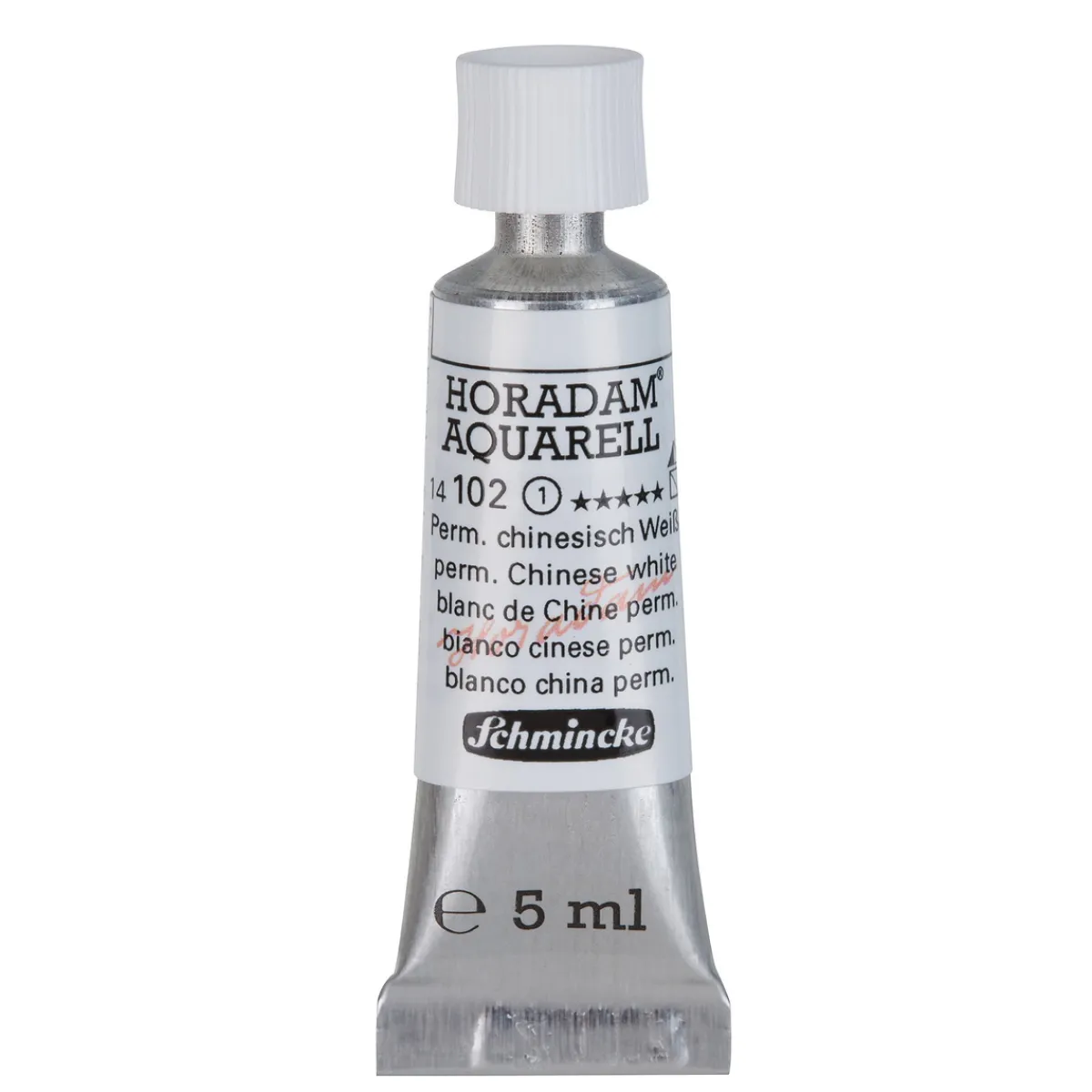Schmincke Horadam akvarellfärg 5 ml – Permanent chinese white 102