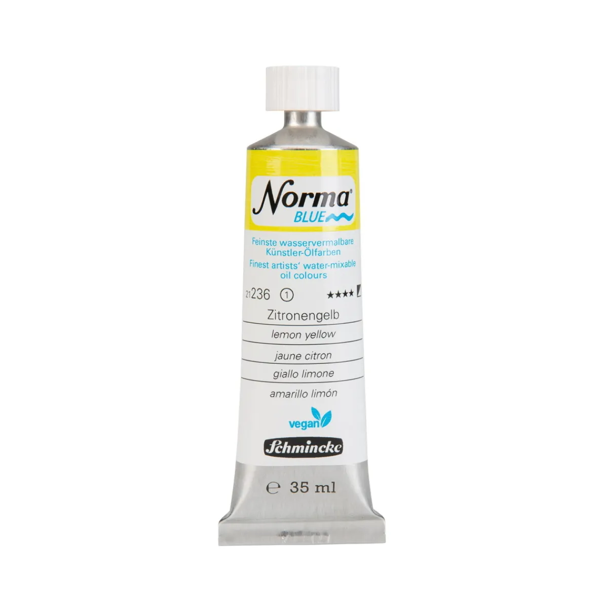 Schmincke Norma Blue vattenlöslig oljefärg 35 ml Lemon yellow 21236 | Oljefärger