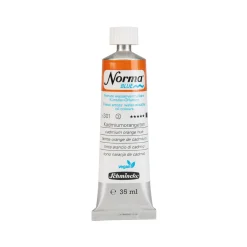Schmincke Norma Blue vattenlöslig oljefärg 35 ml Poppy red 21304