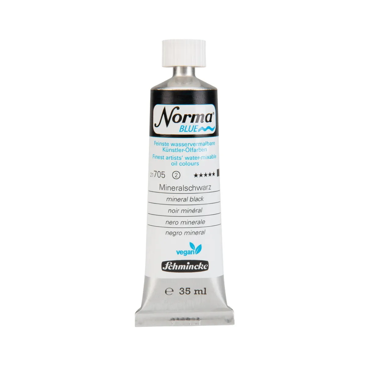 Schmincke Norma Blue vattenlöslig oljefärg 35 ml Mineral black 21705 | Oljefärger