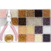 Panduro Jewellery Seed bead kit – med massor av skimrande rocaillespärlor, smyckestillbehör, tråd och en rundtång