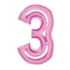 Barn Amscan Sifferballong 66 cm hög, rosa metallic siffran 6 – pynta födelsedagskalaset!