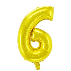 Panduro Hobby Sifferballong 6 Guld 60 cm | Barn Ballonger