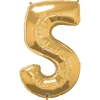 Amscan Sifferballong 5 Guld 66 cm | Barn Ballonger