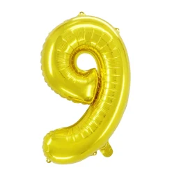 Panduro Hobby Sifferballong 9 Guld 60 cm | Barn Ballonger