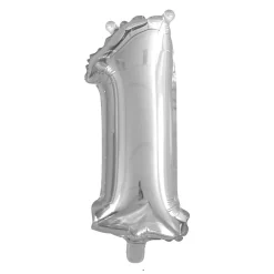 Panduro Hobby Sifferballong 1 silver 32 cm | Barn Ballonger