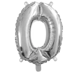 Panduro Hobby Sifferballong 0 silver 32 cm | Barn Ballonger