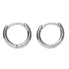 Panduro Jewellery Silerfärgade örhängen cirkel, Ø20 mm, 1 par