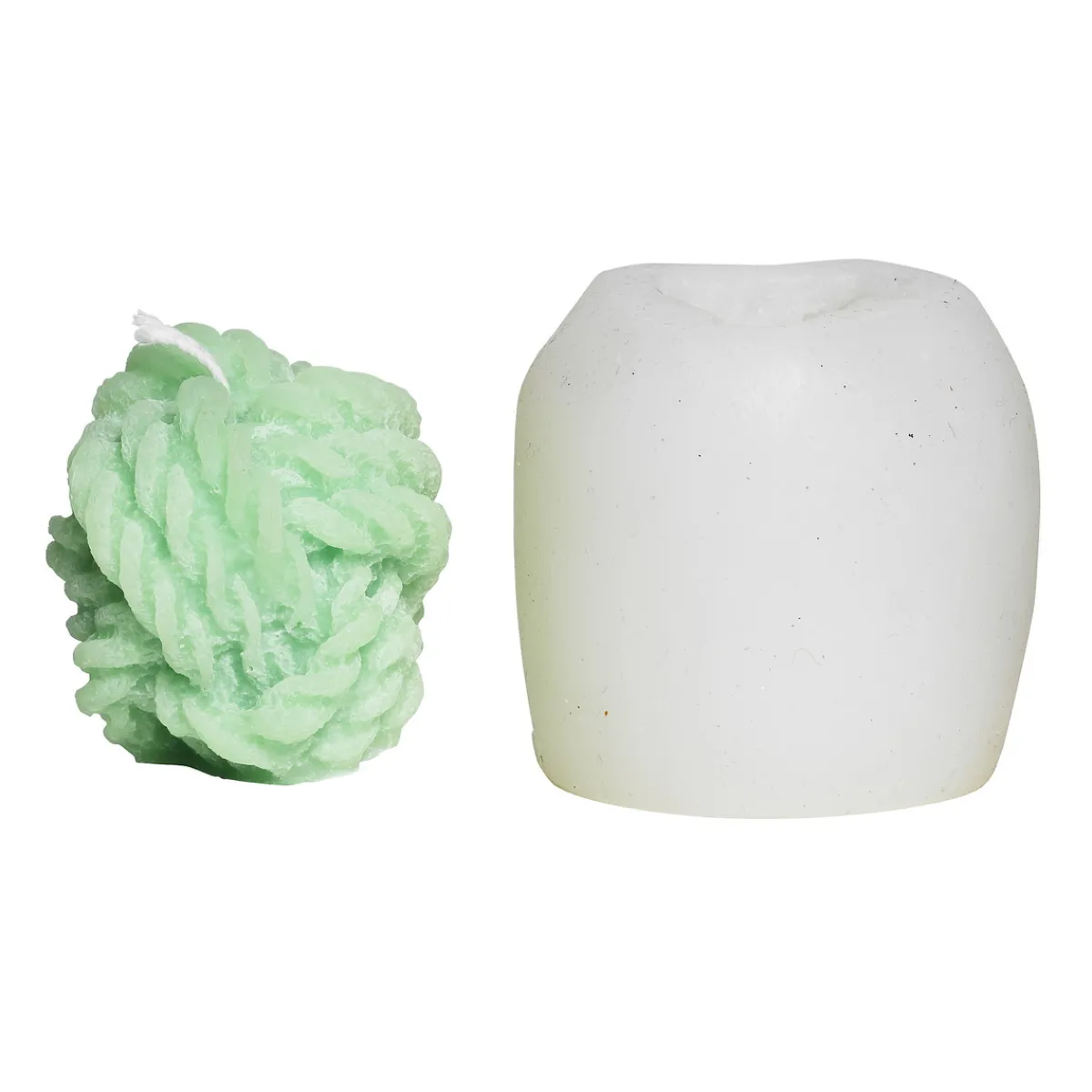 Panduro Hobby Silikonform för att gjuta ljus – garnform – 7,6×7,6×7,2 cm