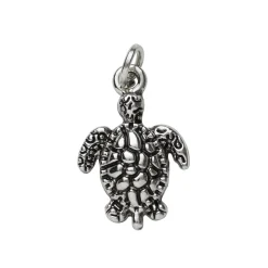 Panduro Jewellery Silverfärgat hänge charm sköldpadda 12,8×19 mm