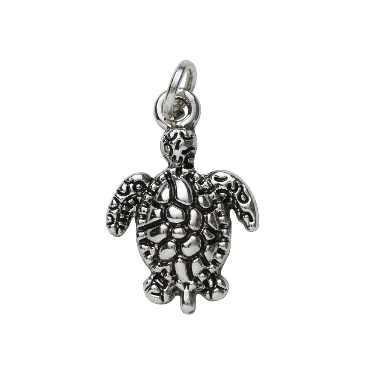 Panduro Jewellery Silverfärgat hänge charm sköldpadda 12,8×19 mm