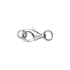 Panduro Jewellery Silverfärgat smyckeslås karbin med 2 ringöglor / motringar, 1 st. lås
