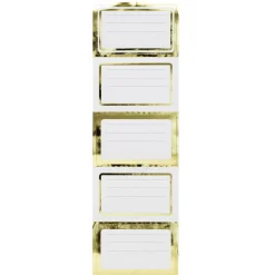 Panduro Design Självhäftande etiketter ramar i guldmetallic 100 st. Varje etikett är 58×36 mm | Etiketter