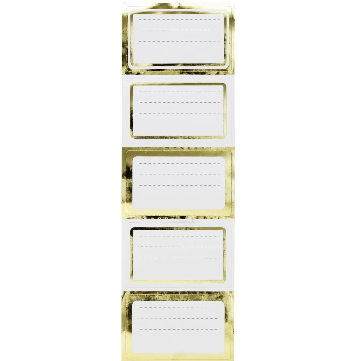 Panduro Design Självhäftande etiketter ramar i guldmetallic 100 st. Varje etikett är 58×36 mm | Etiketter