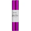 Panduro Hobby Självhäftande glitterpapper cerise, 2 rullar à 25×100 cm | Glitterpapper