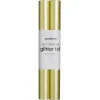 Panduro Hobby Självhäftande glitterpapper guld, 2 rullar à 25×100 cm | Glitterpapper