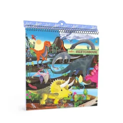 Eboo Skissblock dinosaurier, 15×15 cm, 60 sidor, 230 g/m² | Barn Ritblock
