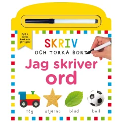 Tukan forlag Skriv och torka bort: Jag skriver ord | Barn Barnböcker