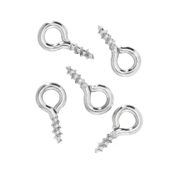 Panduro Jewellery Skruvöglor 8 mm silver 50 st.