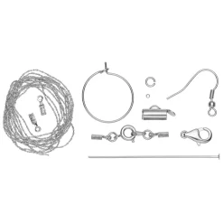 Panduro Jewellery Smyckedelar – mässing, pläterad med 925 sterling silver | Grundsatser & Startkit