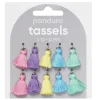 Panduro Jewellery Smycketofsar, tassels för smycken 12 mm färgmix 10 st | Tofsar