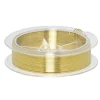 Panduro Jewellery Smycketråd av metall, guldfärgad. Tjocklek 0,8 mm, längd 18 meter