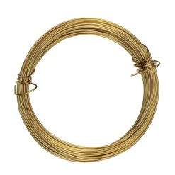 Panduro Jewellery Smycketråd 0,6 mm tjock, 10 m lång – guldfärgad | Metalltråd