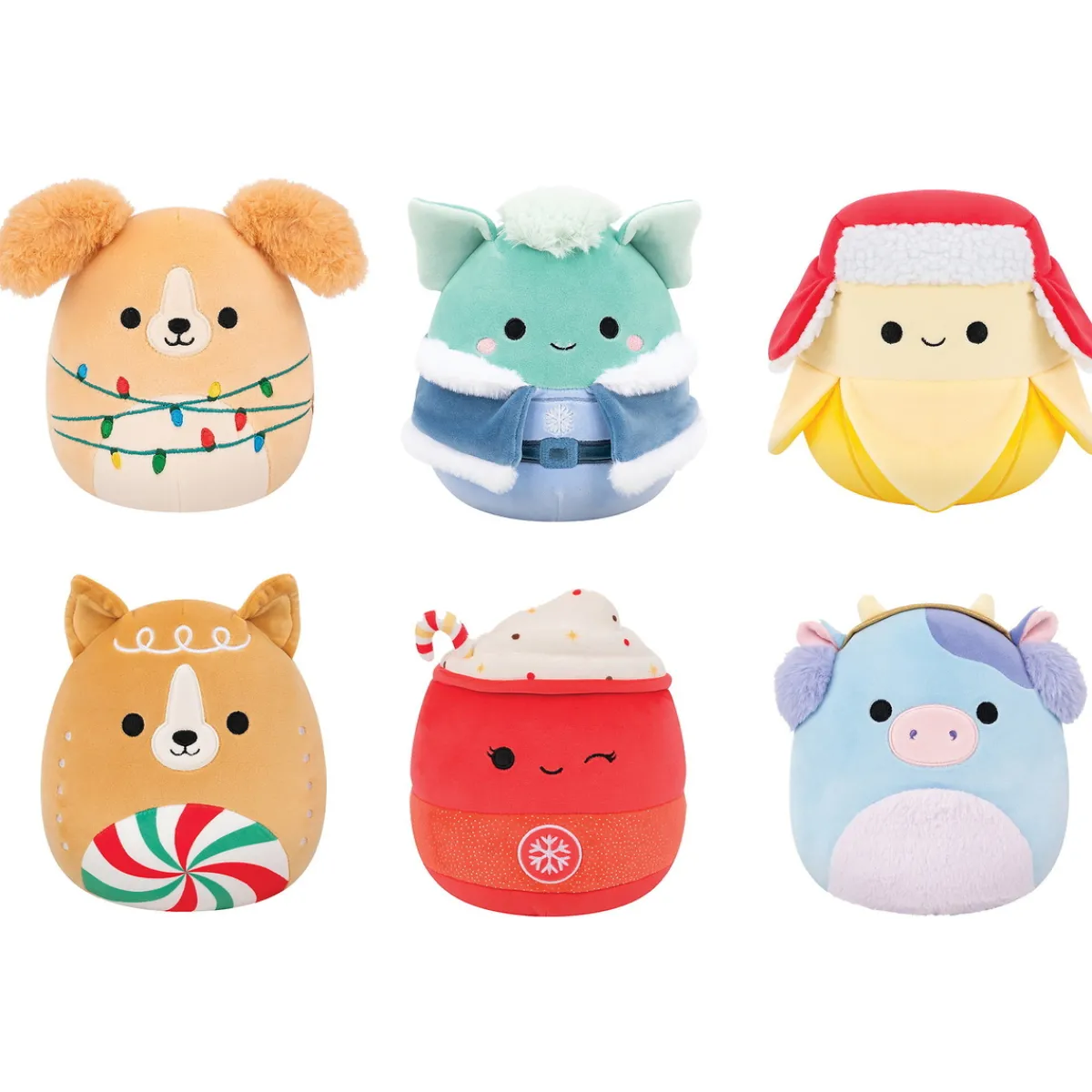 Squishmallows Christmas 2025 – 19 cm höga, pris per styck, säljs assorterat online | Barn Gosedjur
