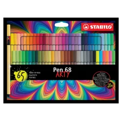Stabilo Pen 68 Arty 65-pack – tuschpennor med 1 mm spetsbredd