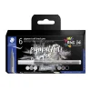 Staedtler Pigment Arts Pen Multi Ink Grey Colours, 5 pennor i grå toner + 1 svart | Tuschpennor & Markers