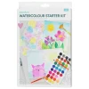 Barn Creative Colors Startkit med allt för att måla med vattenfärg! 36 färger, 4 penslar & 1 akvarellblock