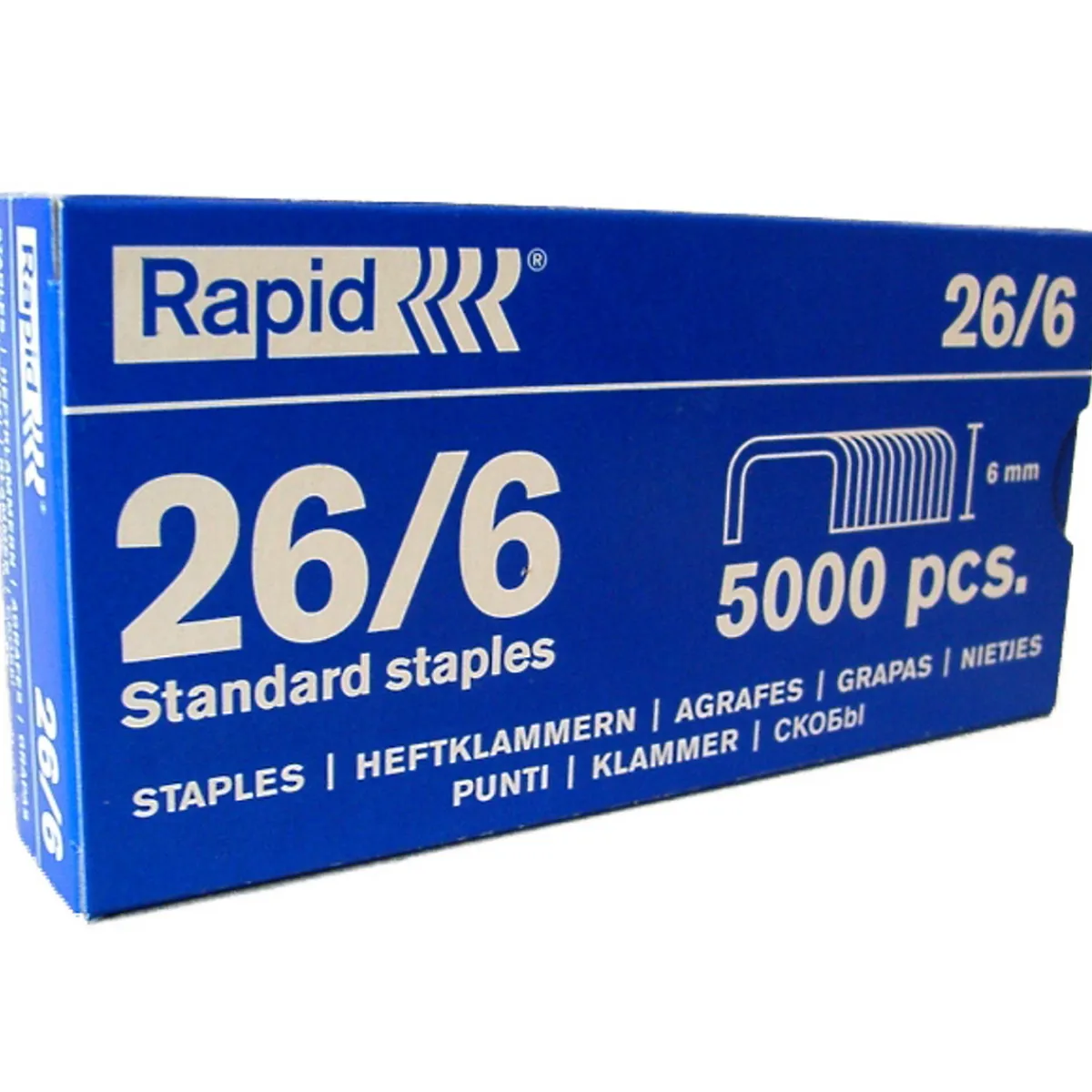 Rapid 5000 st. häftklamrar 26/6 | Gem & Klämmor