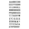 Panduro Hobby Stickers alfabet, bokstavsklistermärken, 356 st. A-Ö svart, 11 mm höga, maxbredd 10 mm