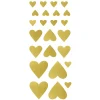Panduro Design Stickers 4 ark hjärtan guld