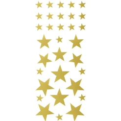 Panduro Design Stickers 4 ark stjärnor guld | Pappersstickers