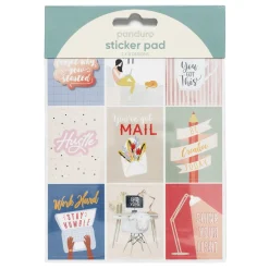 Panduro Hobby Stickersblock 16 ark Work From Home – ordning och reda på hemmakontoret. 2×8 designer