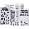 Panduro Hobby Stickersblock Svart/Vit 20 ark | Pappersstickers
