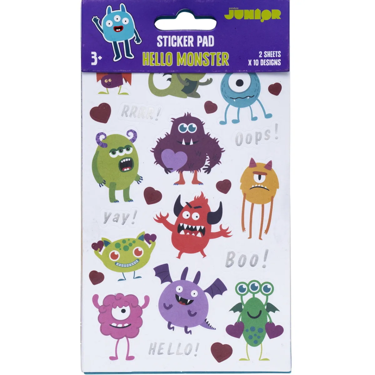 Barn Panduro Hobby Stickersbok monster