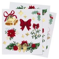Panduro Hobby Stickers Jul, en härlig julmix med klistermärken, 3 ark, 12×13,5 cm | Pappersstickers