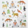 Panduro Hobby Stickers Jul, klistermärken med söta djur i vinterlandskap m.m. 13×12 cm ark