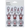 Panduro Design Stickers Jul, kramtomtar 3 ark med totalt 33 klistermärken
