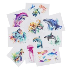 Panduro Hobby Stickers klistermärken för muggar & flaskor, tema havet | Plaststickers